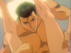 Hot anime gay hardcore sex in bed with anal fingers and cock fuck